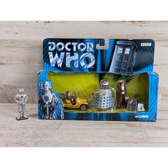 Corgi Dr Who TY96201 Model Figure Set Bessie Dr Who Dalek K-9 + Loose Cyberman